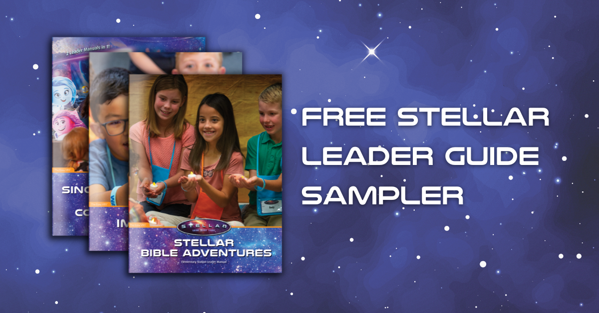 Free Stellar VBS Leader Guide Sampler Group VBS Tools