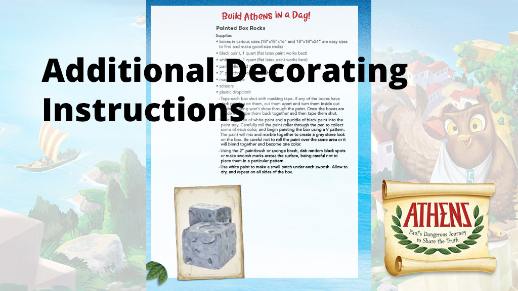 Additional Decorating Instructions