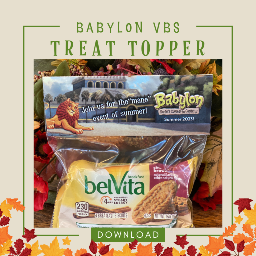 Free VBS 2023 Treat Toppers - Group VBS Tools