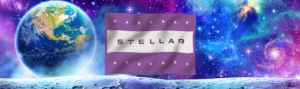 Galaxy background with Stellar VBS Flag