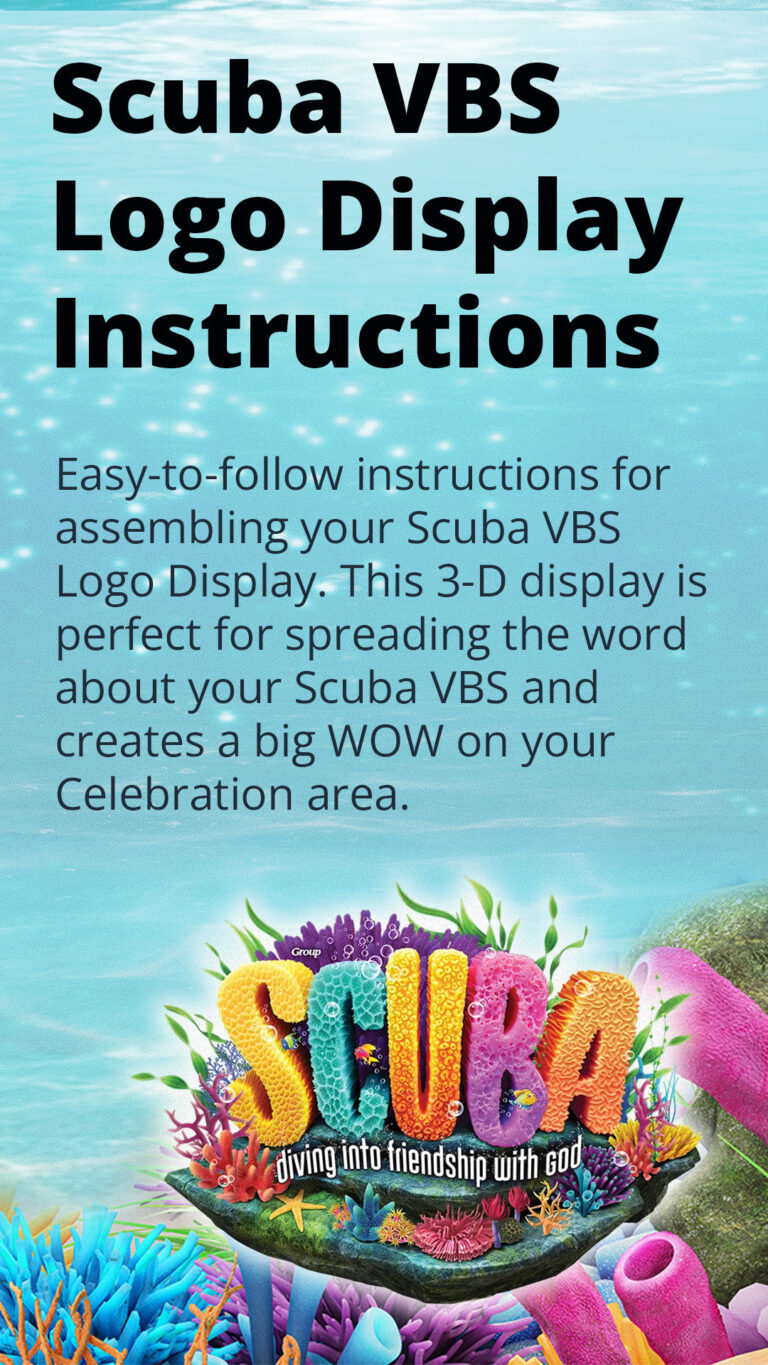 Scuba VBS Logo Display Instructions - Group VBS Tools